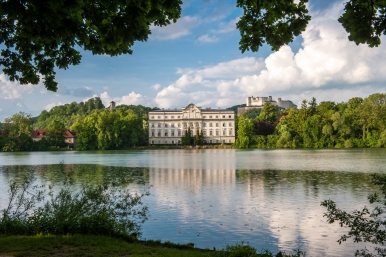 Leopoldskron Palace, the facade facing the lake represented the von Trapp residence