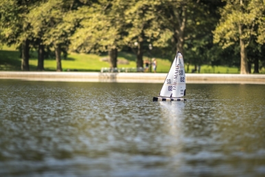 Remote control sailboats will keep the little ones happy Photo ©  The Mark