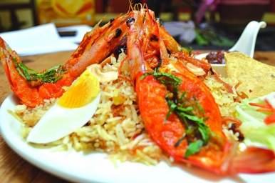 Prawn Biryani is one of its more popular dishes