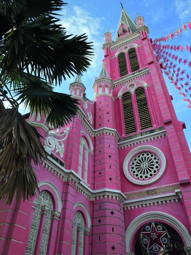 The breathtaking Catholic Tan Dinh Church